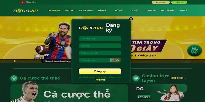 Hướng Dẫn Cách Đăng Ký Bongvip Trên Website Và Ứng Dụng